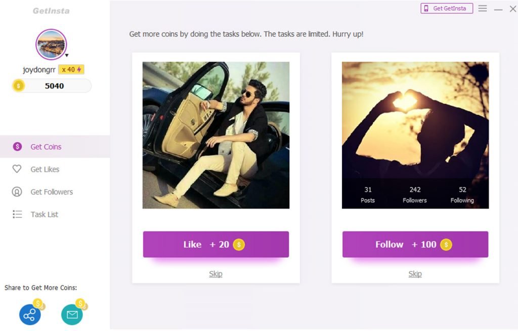 Instagram followers App