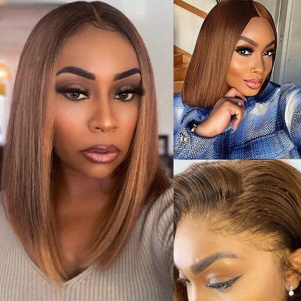 Brown Bob Lace Front Wigs