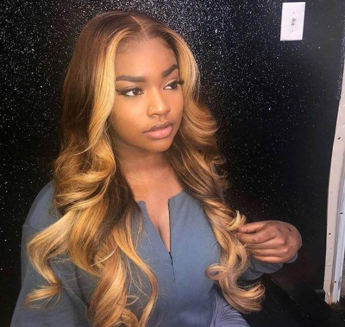 Honey Blonde Lace Front Wigs